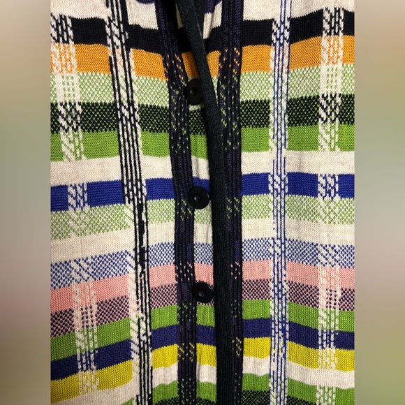 Anthropologie Aldomartins Shanley Plaid Wool Alpaca Colorblock Blanket Coat NWOT - Picture 6 of 13